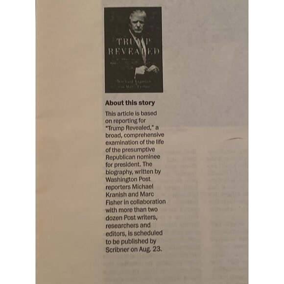 VTG trump donald j Special Convention Issue The Washington Post National Weekly - Picture 9 of 14